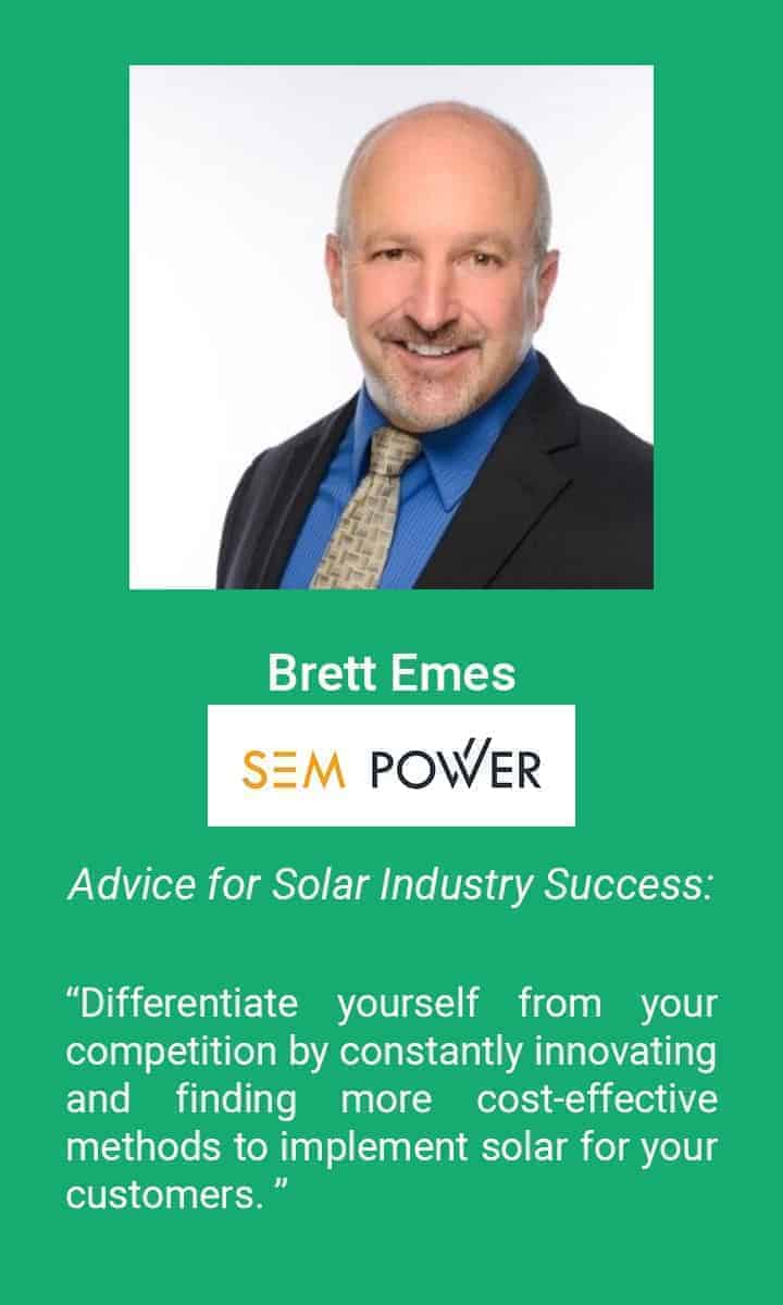 Brett Emes of SEM Power is one of the SPW top 500 Contractors who provided advice