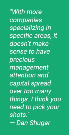 Dan Shugar Quote- Pick Your Shots